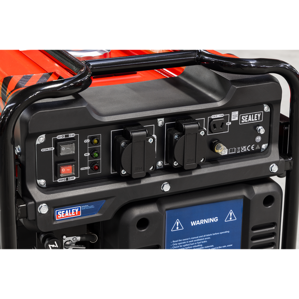 Sealey GI3500 │ 3500W Inverter Generator 4-Stroke Engine 230V