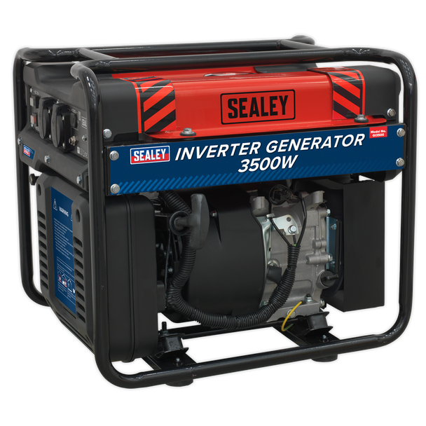 Sealey GI3500 │ 3500W Inverter Generator 4-Stroke Engine 230V