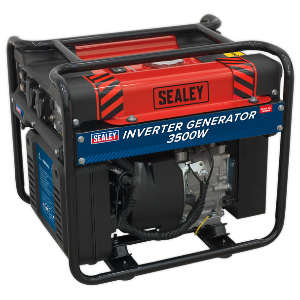 Sealey GI3500 │ 3500W Inverter Generator 4-Stroke Engine 230V