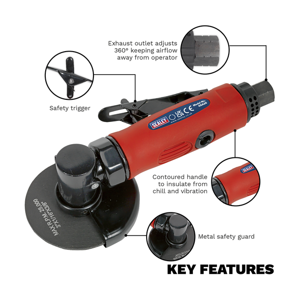 Sealey GSA26 │ Generation Straight Air Cut-Off Tool 75mm