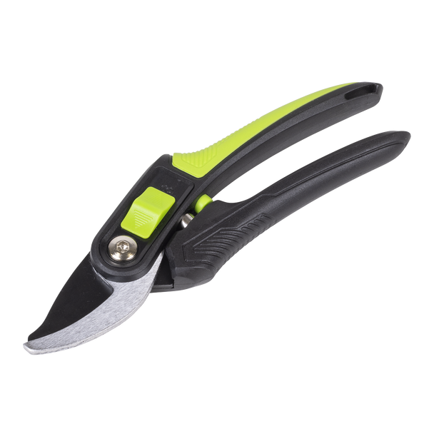 Sealey GTSG004 ⏐ Bypass Secateurs with Soft Grip Handle, 3-Stage Safety Lock & Carbon Steel Blade, 220mm