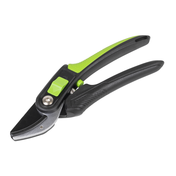 Sealey GTSG005 ⏐ Anvil Secateurs with Soft Grip Handle, 3-Stage Safety Lock & Carbon Steel Blade, 220mm