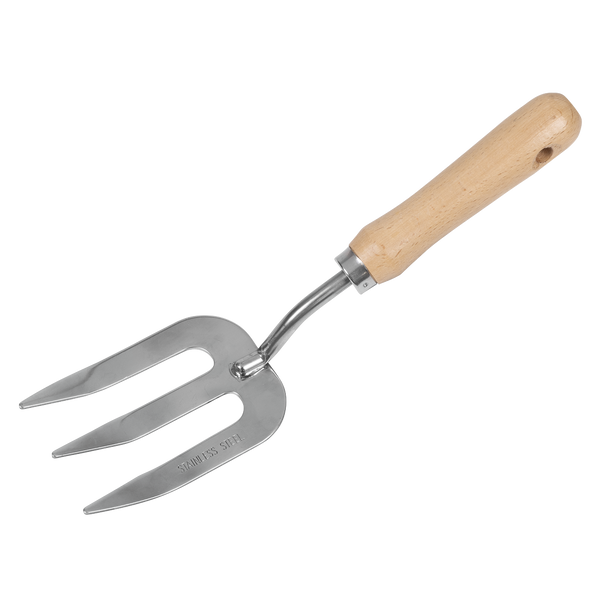 Sealey GTWH007 ⏐ Premier Garden Hand Fork with Ash Handle & Stainless Steel Tines