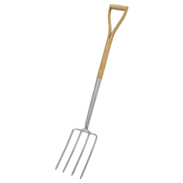 Sealey GTWH016 ⏐ Premier Digging Fork with Ash Handle & Stainless Steel Tines