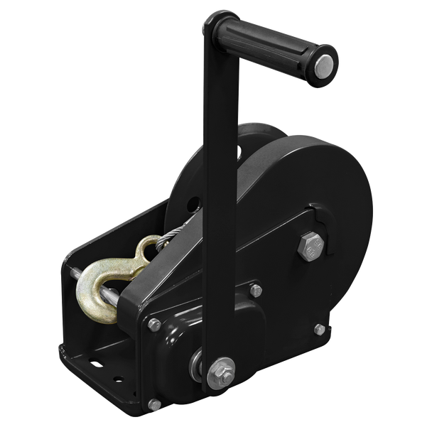 Sealey GWC2500B | Geared Hand Winch with Brake & Cable 1130kg Capacity