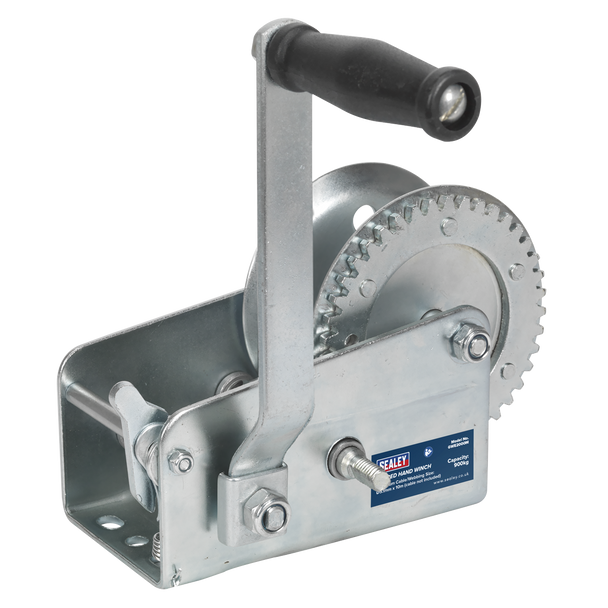 Sealey GWE2000M | Geared Hand Winch 900kg Capacity