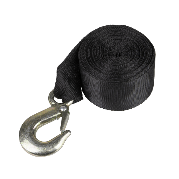 Sealey GWES12 | Trailer Winch Strap with Forged Hook 50mm x 7m 810kg Breaking Strength
