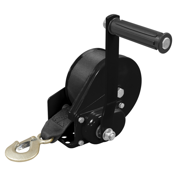 Sealey GWW1200B │Geared Hand Winch with Brake & Webbing 540kg Capacity