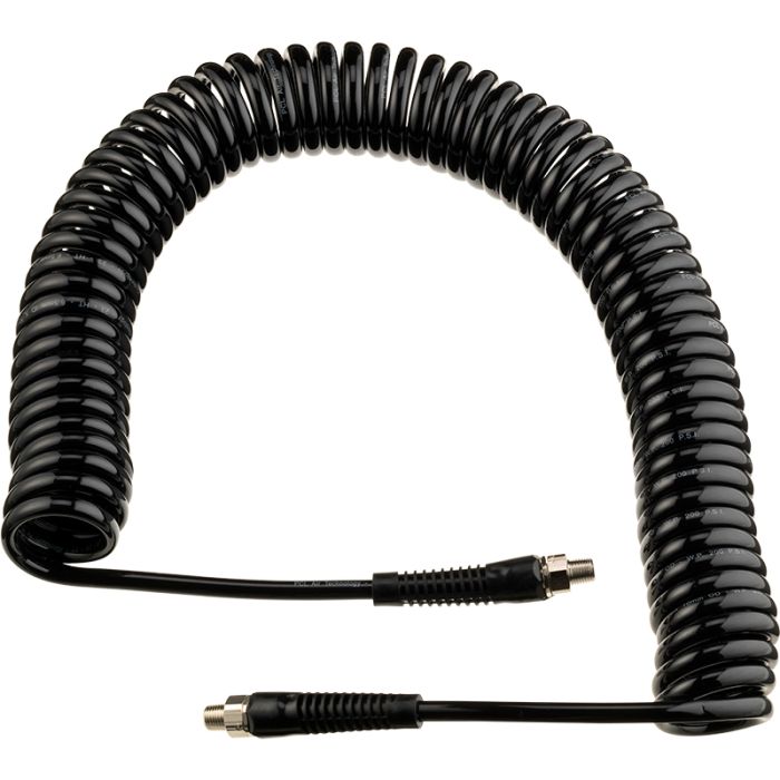PCL HA5222/PL | PU Hose, Plastic Spring Guard, 10m of 6.5mm i/d Hose, Male Thread, R1/4 Swivel Ends