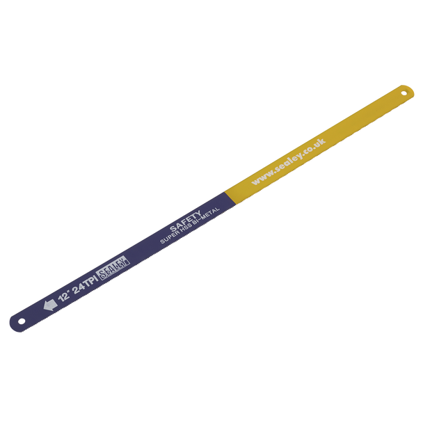 Sealey HSB0224 ⏐ HSS Bi-Metal Hacksaw Blade 24tpi 300mm - Pack of 2