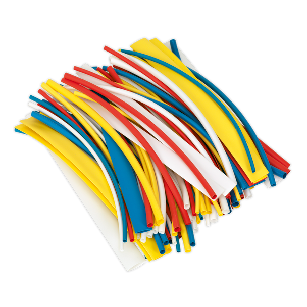 Sealey HST200MC ⏐ Heat Shrink Tubing 200mm 100pc - Mixed Colours