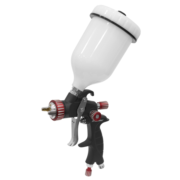 Sealey HVLP01 | Premier Professional HVLP Gravity Feed Spray Gun 1.3mm Set-Up