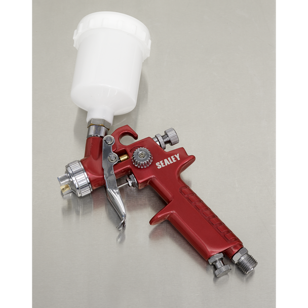 Sealey HVLP731 ⏐ Workshop Series HVLP Gravity Feed Touch-Up Spray Gun 0.8mm Set-Up