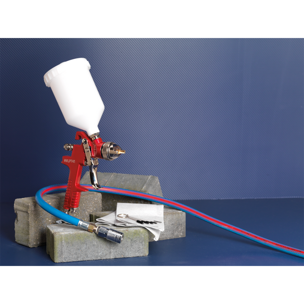 Sealey HVLP741 ⏐ Workshop Series HVLP Gravity Feed Spray Gun 1.3mm Set-Up
