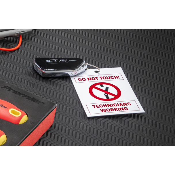 Sealey HYBRIDTAG ⏐ Hybrid/Electric Vehicle Keyring Warning Tag - Image 4