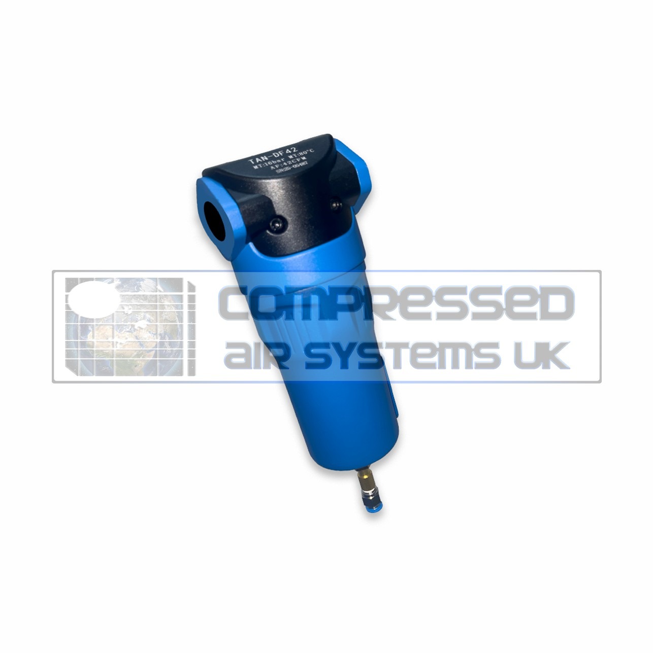 High efficiency filters for compressed air treatment