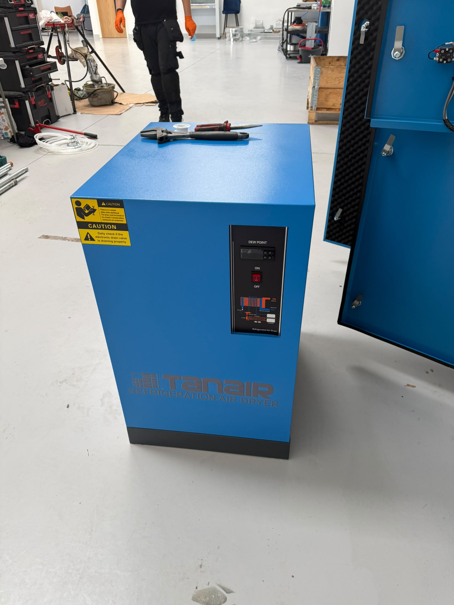 Tanair TAN-RD-36 refrigeration dryer installed at KUT Machinery