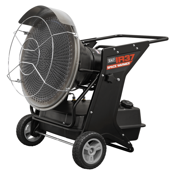 Sealey IR37 ⏐ Space Warmer® Infrared Kerosene/Diesel Heater with Wheels 136,000Btu/hr