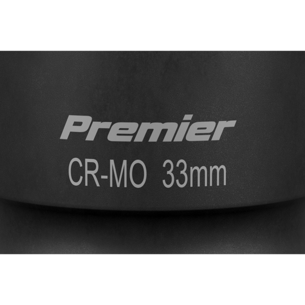Sealey IS133D ⏐ Premier Deep Impact Socket 1"Sq Drive 33mm