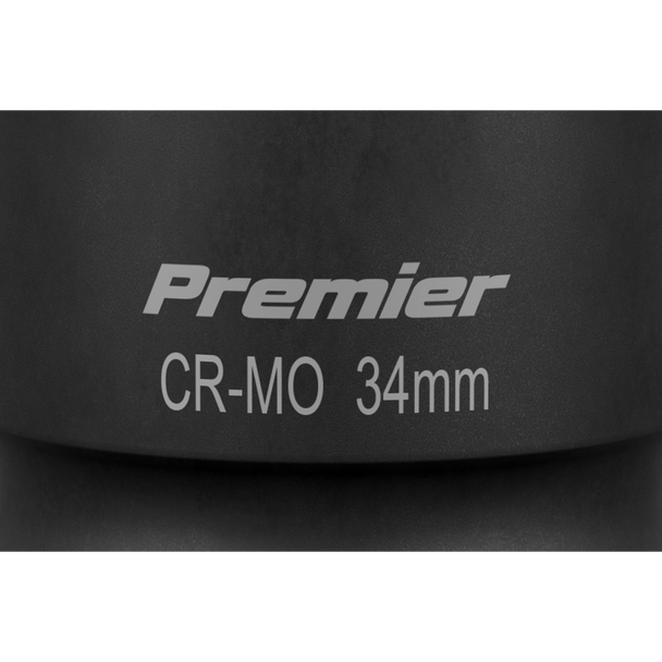 Sealey Sealey IS134D ⏐ Premier Deep Impact Socket 1"Sq Drive 34mm⏐ Premier Deep Impact Socket 1"Sq Drive 34mm