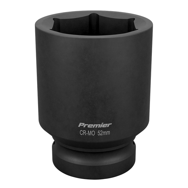Sealey IS152D ⏐ Premier Deep Impact Socket 1"Sq Drive 52mm