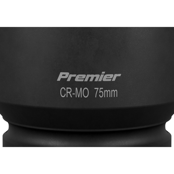 Sealey IS175D ⏐ Premier Deep Impact Socket 1"Sq Drive 75mm