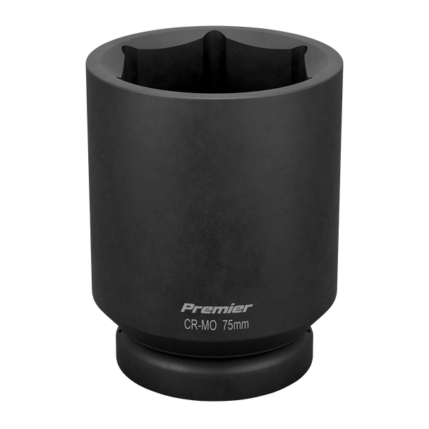 Sealey IS175D ⏐ Premier Deep Impact Socket 1"Sq Drive 75mm