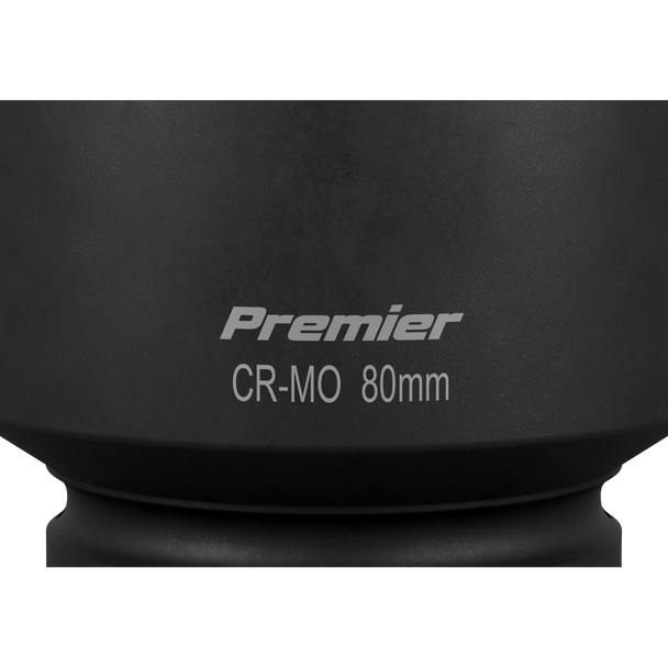 Sealey IS180D ⏐ Premier Deep Impact Socket 1"Sq Drive 80mm