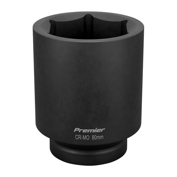 Sealey IS180D ⏐ Premier Deep Impact Socket 1"Sq Drive 80mm