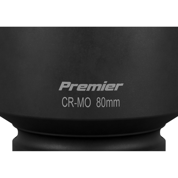Sealey IS180 ⏐ Premier Impact Socket 1"Sq Drive 80mm