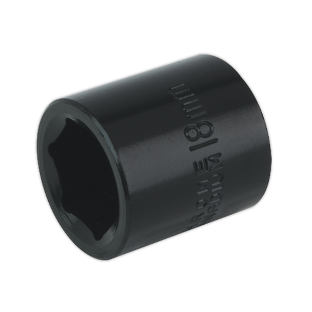 Sealey IS3818 ⏐ Premier Impact Socket 3/8"Sq Drive 18mm
