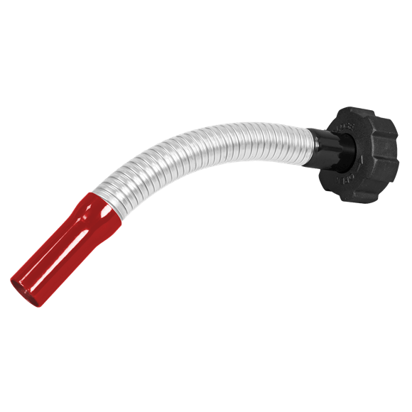 Sealey JC1SCR ⏐ Flexi Pouring Spout for Screw Cap Jerry Cans - Red