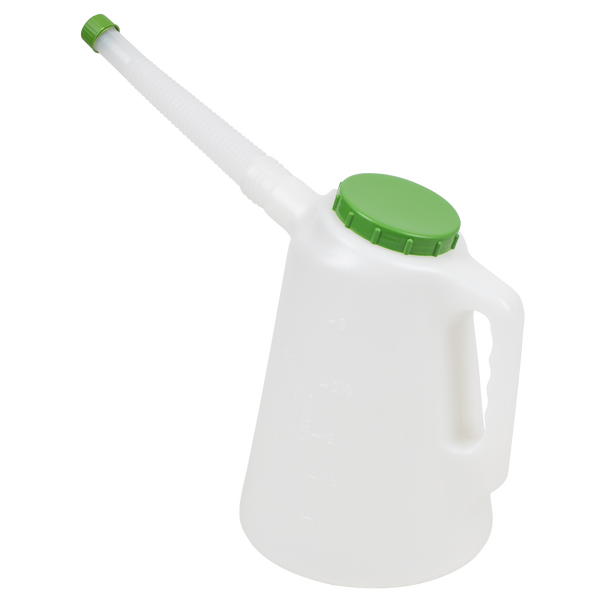 Sealey JDL3G ⏐ Oil Container with Green Lid & Flexible Spout 3L