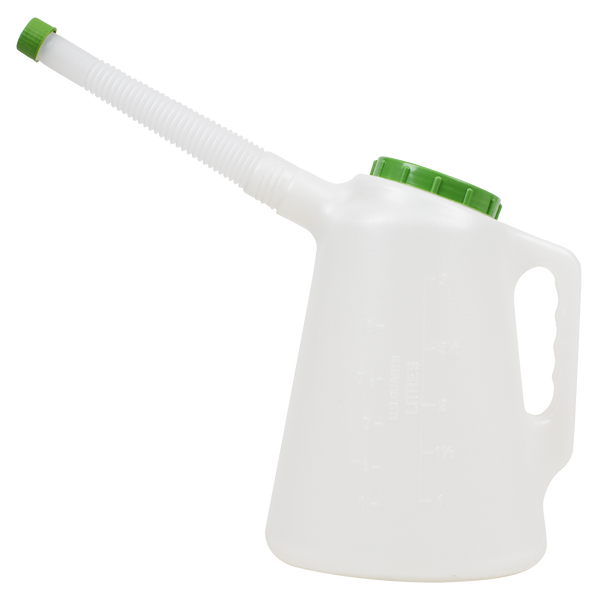 Sealey JDL3G ⏐ Oil Container with Green Lid & Flexible Spout 3L