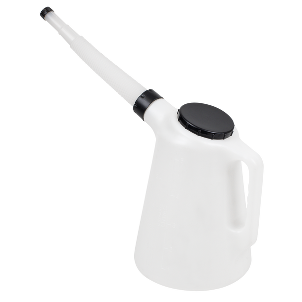 Sealey JDL5 ⏐ Oil Container with Flexible Spout 5L - Black Lid