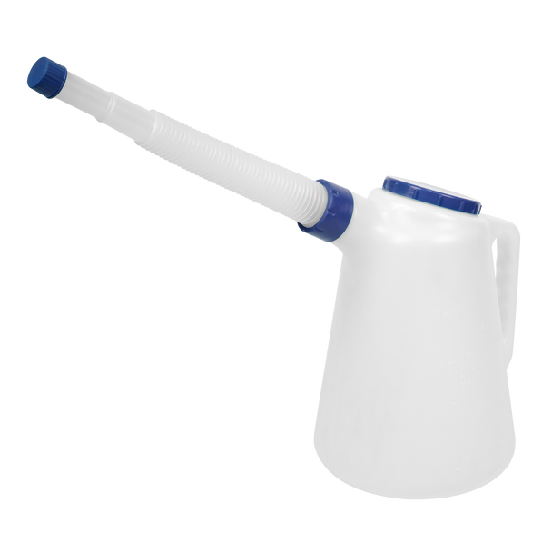 Sealey JDL5B ⏐ Oil Container with Flexible Spout 5L - Blue Lid