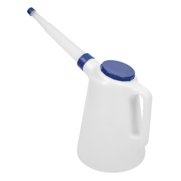 Sealey JDL5B ⏐ Oil Container with Flexible Spout 5L - Blue Lid