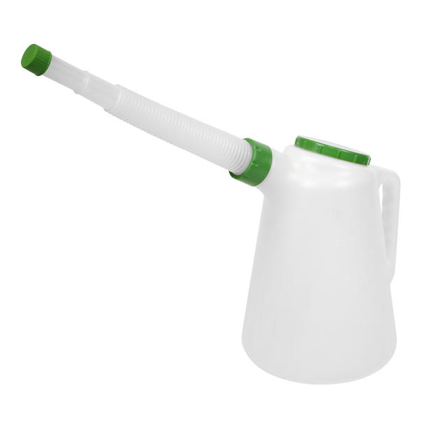 Sealey JDL5G ⏐ Oil Container with Flexible Spout 5L - Green Lid