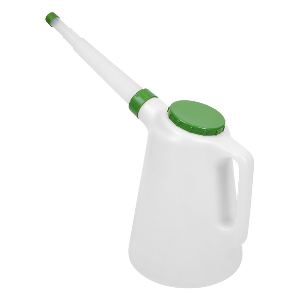 Sealey JDL5G ⏐ Oil Container with Flexible Spout 5L - Green Lid