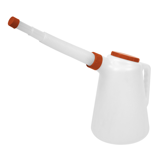 Sealey JDL5R ⏐ Oil Container with Flexible Spout 5L - Red Lid