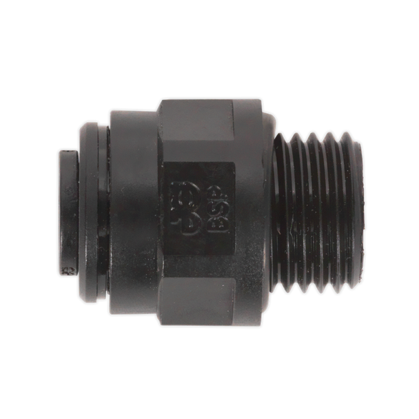 Sealey JGC1014 ⏐ John Guest® Speedfit® Straight Adaptor 10mm x 1/4"BSP - Pack of 5