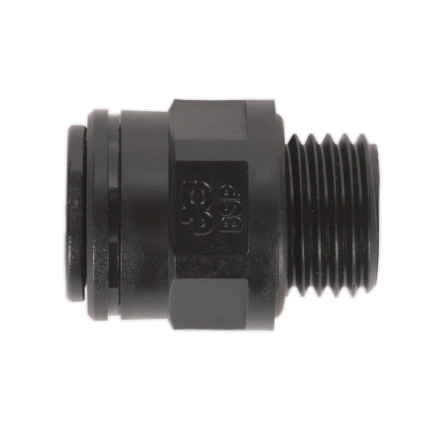 Sealey JGC814 ⏐ John Guest® Speedfit® Straight Adaptor 8mm x 1/4"BSP - Pack of 5