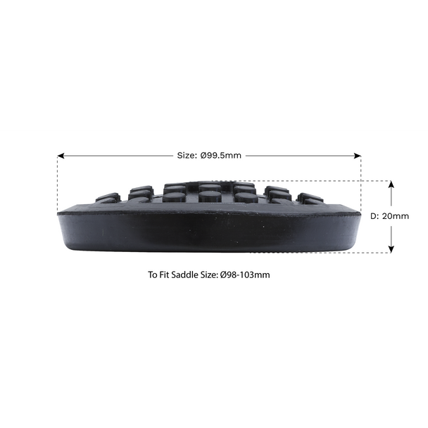 Sealey JP19 ⏐ Safety Rubber Jack Pad - Type C