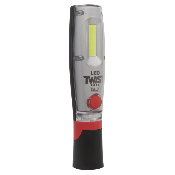 Sealey LED1001 | LED Twist Rechargeable Inspection Light 8W COB & 1W SMD