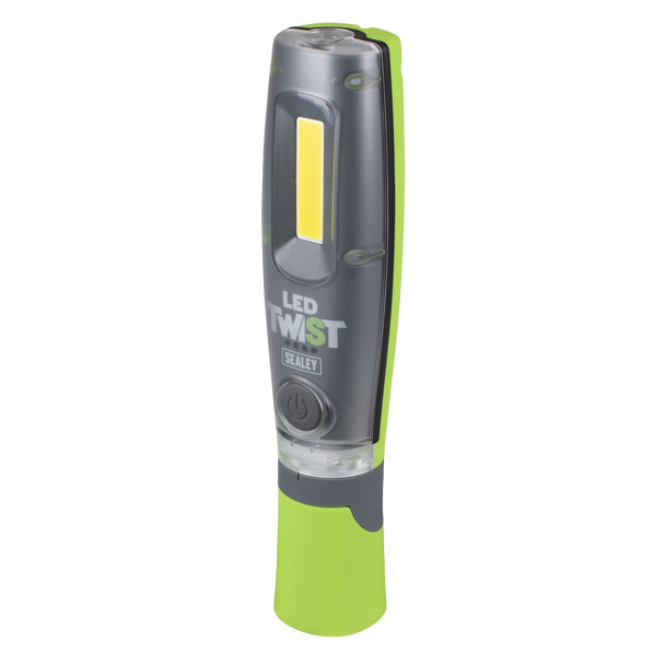 Sealey LED1001GDB ⏐ LED Twist Rechargeable Inspection Light, Green - Box of 12