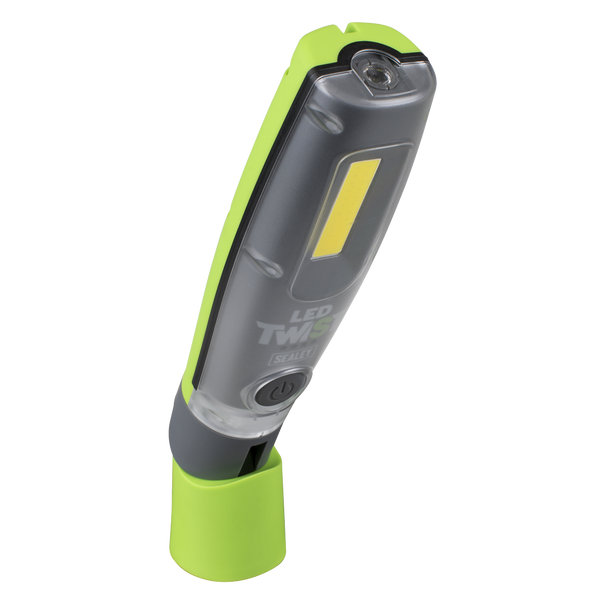 Sealey LED1001G ⏐ LED Twist Rechargeable Inspection Light 8W COB & 1W SMD