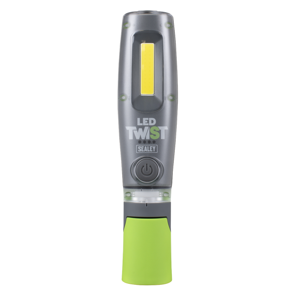 Sealey LED1001G ⏐ LED Twist Rechargeable Inspection Light 8W COB & 1W SMD