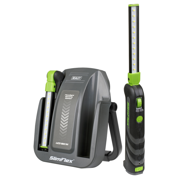 Sealey LED1801K ⏐ Rechargeable Floodlight/Folding Inspection Light Docking Station Kit