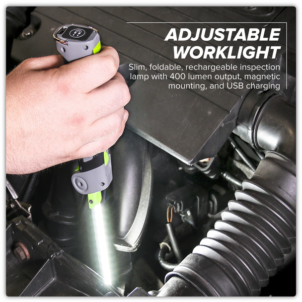 Sealey LED180 ⏐ Rechargeable Slim Folding Inspection Light 4W and 1W ...