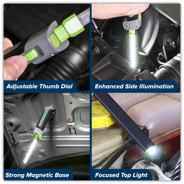 Sealey LED180 ⏐ Rechargeable Slim Folding Inspection Light 4W and 1W ...